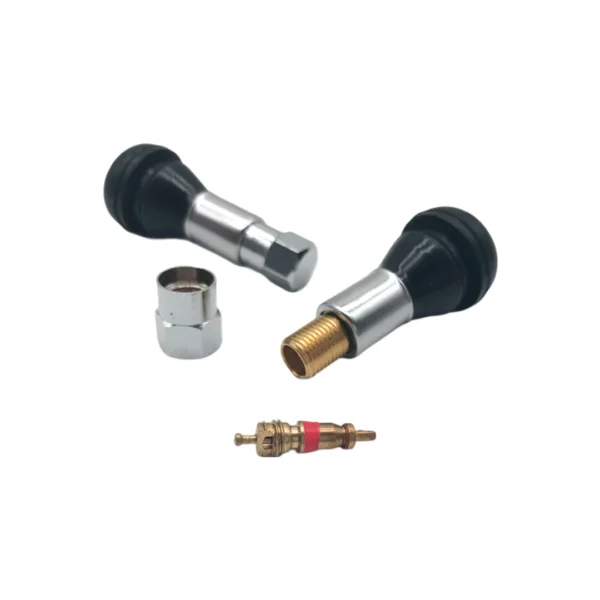 TR413 TUBELESS TIRE VALVE (Chrome sleeve/cap)